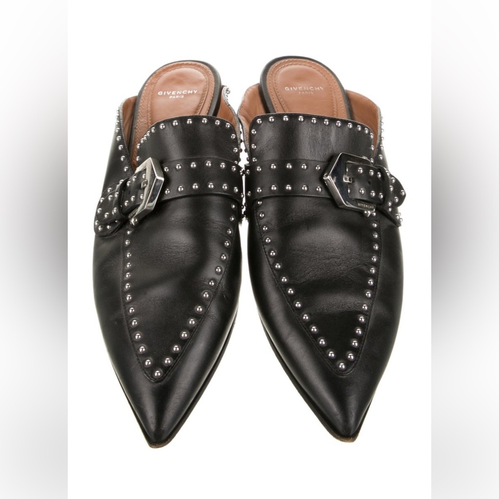 Givenchy Leather Studded Mules